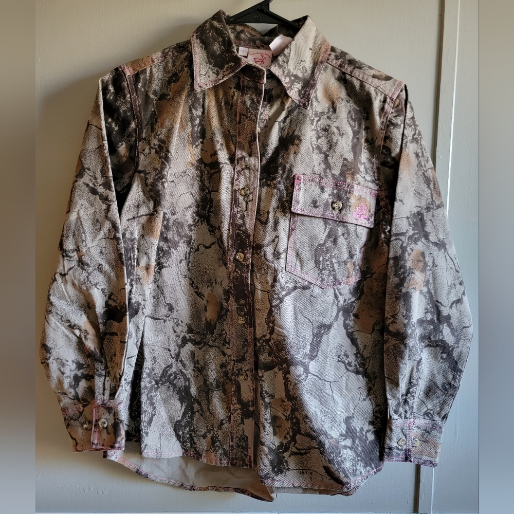 Natural Gear Natural Bush Button Down Shirt size Small women's NWT
